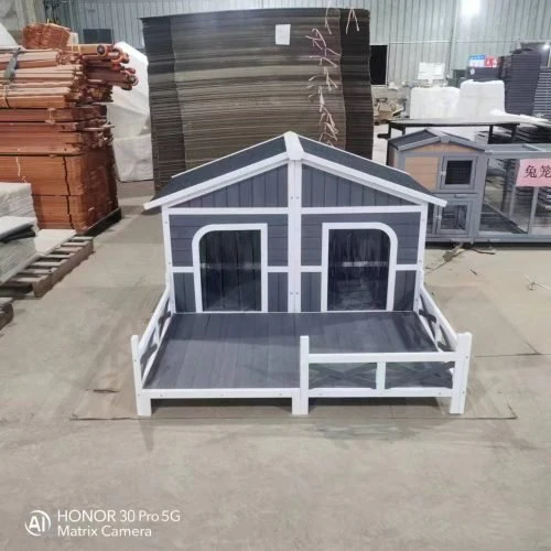 Large Wooden Raised Outdoor Dog House with Porch – Durable, Weather-Resistant Shelter | SKU: DH3016L - Image 5