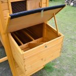 New Large Wooden Walk-In Chicken Coop for 10 Chickens – Spacious Stand-Up Hen House with Nesting Boxes P62612 - Image 7