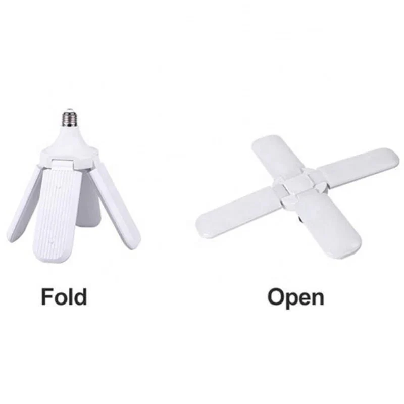 LED Garage Light Bulb 6500K Cool White Adjustable Fan Blade E26 Base 66125W - Image 3