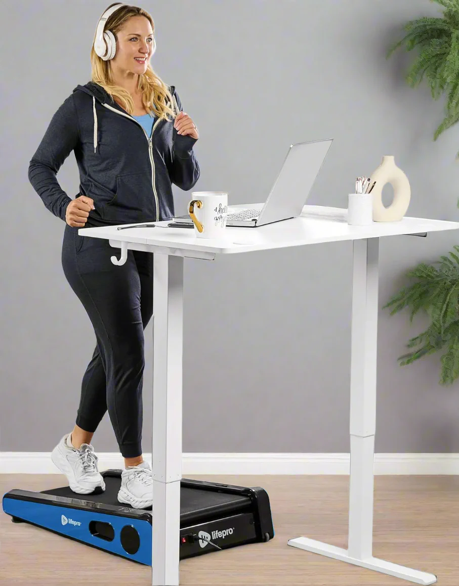 LifePro Smallest Portable 30in Walking Pad Under Desk Mini Treadmill, Under Desk Small Work Desk Compact Mini Treadmill - Max Speed 3 MPH, 220 Lbs Max Weight, Home & Office Mini Walking Pad Treadmill