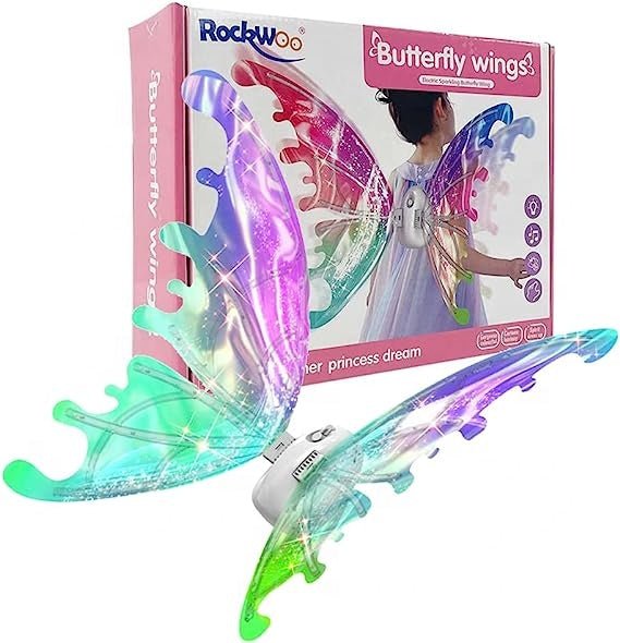 Light Up Butterfly Fairy Wings Costume Kids LED Dress Up Set CPS286059