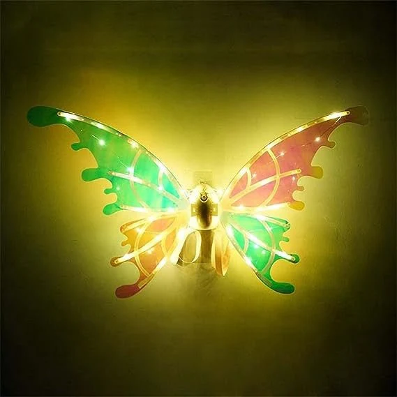 Light Up Butterfly Fairy Wings Costume Kids LED Dress Up Set CPS286059 - Image 2