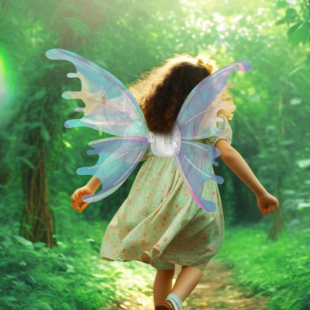 Light Up Butterfly Fairy Wings Costume Kids LED Dress Up Set CPS286059 - Image 3