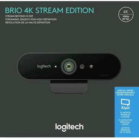 Logitech BRIO STREAM Webcam, 90 fps, USB 3.0 - Image 3