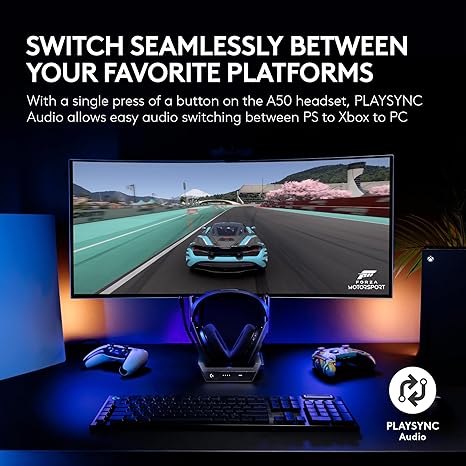 Logitech G Astro A50 Gen 5 Wireless Gaming Headset with Base Station - Black - Image 2