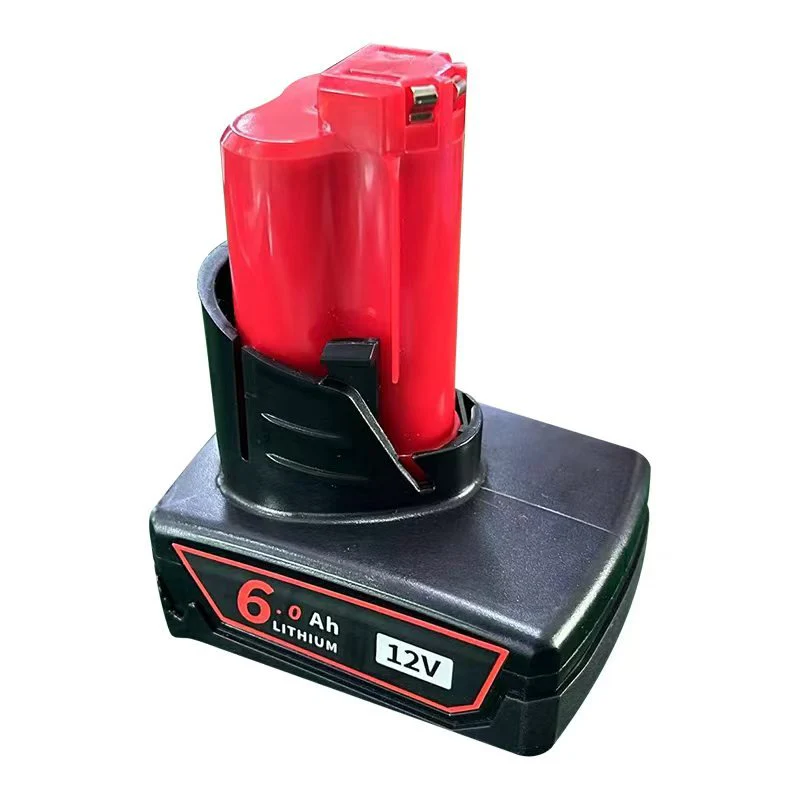 M12 12V 6.0Ah Lithium-Ion Replacement Battery Compatible with Milwaukee 12V Cordless Tools M12B60