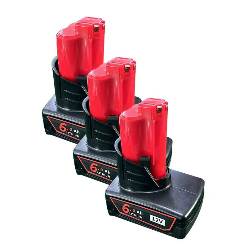 M12 12V 6.0Ah Lithium-Ion Replacement Battery Compatible with Milwaukee 12V Cordless Tools M12B60 - Image 2