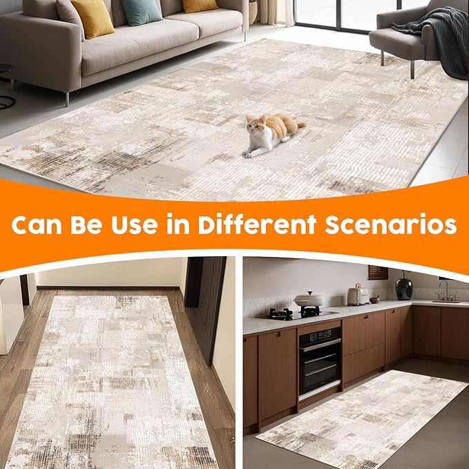 Machine Washable Low-Profile Area Rug with Non-Slip Backing – 6×9 & 8×10 - Image 14