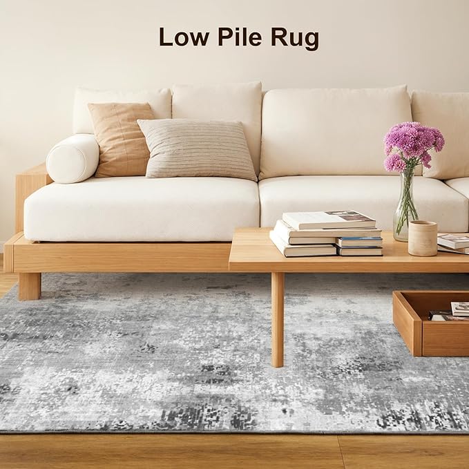 Machine Washable Low-Profile Area Rug with Non-Slip Backing – 6×9 & 8×10 - Image 23