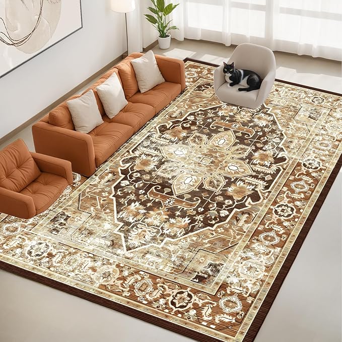 Machine Washable Low-Profile Area Rug with Non-Slip Backing – 6×9 & 8×10 - Image 27