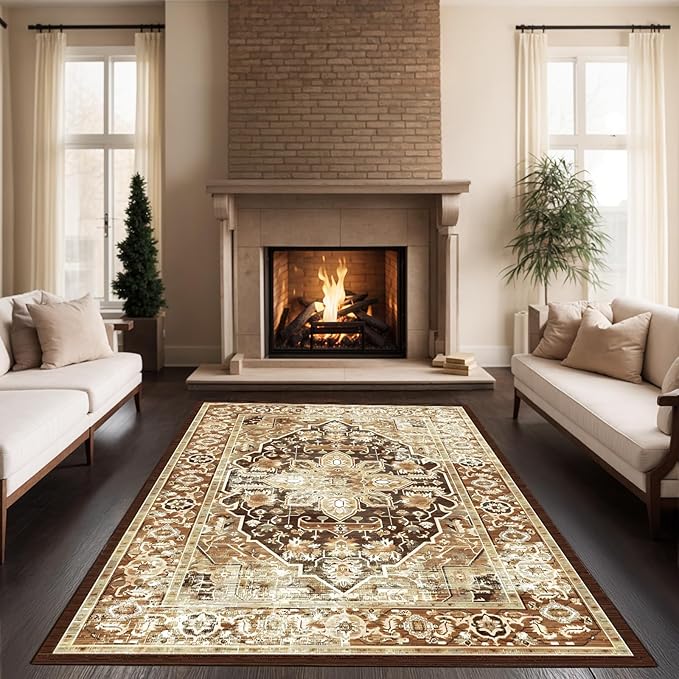 Machine Washable Low-Profile Area Rug with Non-Slip Backing – 6×9 & 8×10 - Image 28