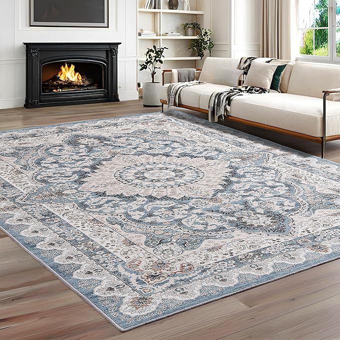 Machine Washable Low-Profile Area Rug with Non-Slip Backing – 6×9 & 8×10 - Image 3