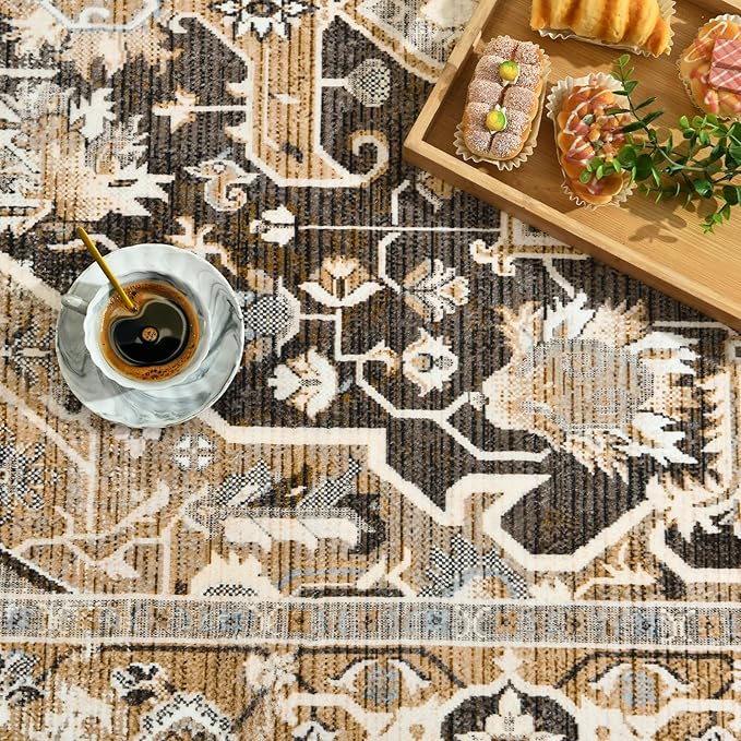 Machine Washable Low-Profile Area Rug with Non-Slip Backing – 6×9 & 8×10 - Image 32