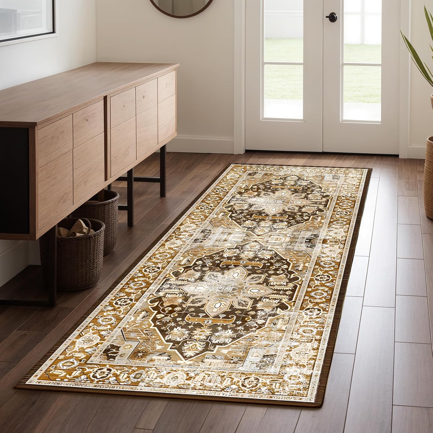 Machine Washable Low-Profile Area Rug with Non-Slip Backing – 6×9 & 8×10 - Image 36