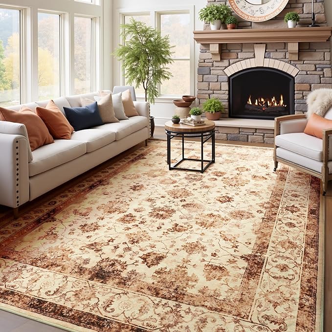 Machine Washable Low-Profile Area Rug with Non-Slip Backing – 6×9 & 8×10 - Image 43