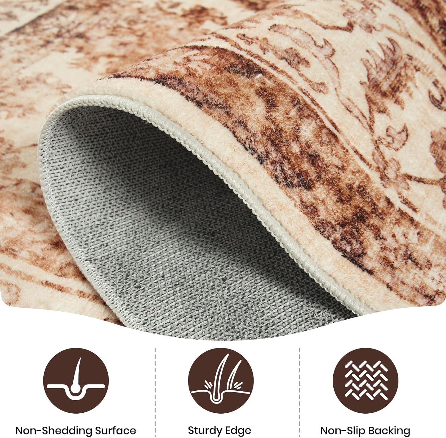 Machine Washable Low-Profile Area Rug with Non-Slip Backing – 6×9 & 8×10 - Image 49