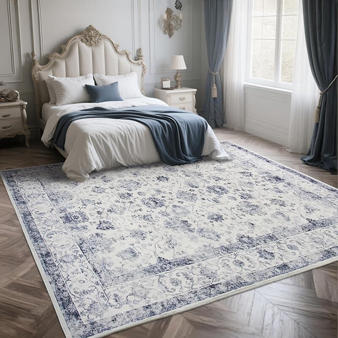 Machine Washable Low-Profile Area Rug with Non-Slip Backing – 6×9 & 8×10 - Image 53