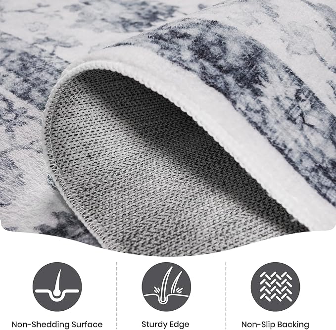 Machine Washable Low-Profile Area Rug with Non-Slip Backing – 6×9 & 8×10 - Image 57
