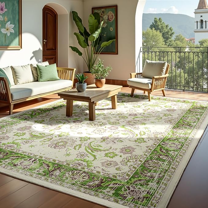 Machine Washable Low-Profile Area Rug with Non-Slip Backing – 6×9 & 8×10 - Image 58