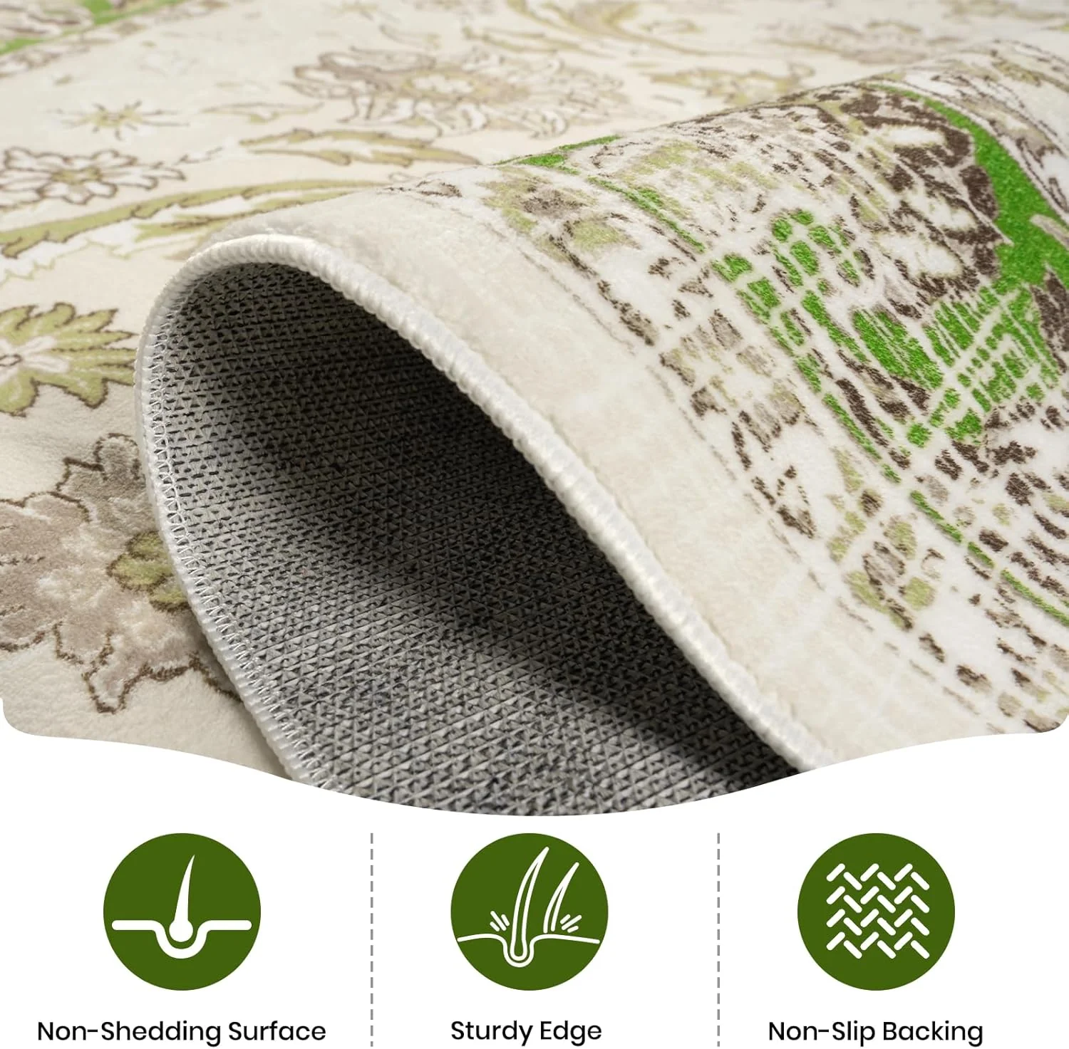 Machine Washable Low-Profile Area Rug with Non-Slip Backing – 6×9 & 8×10 - Image 64