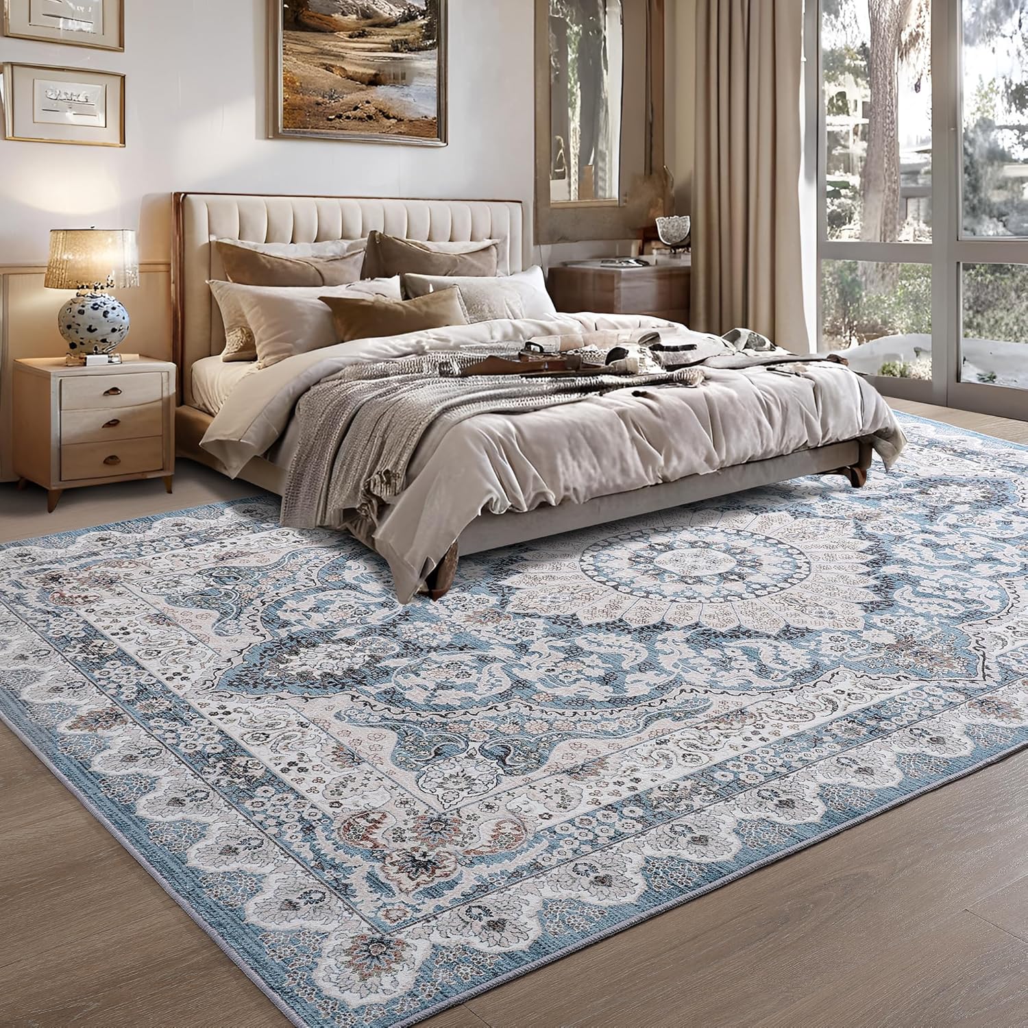 Machine Washable Low-Profile Area Rug with Non-Slip Backing – 6×9 & 8×10 - Image 7