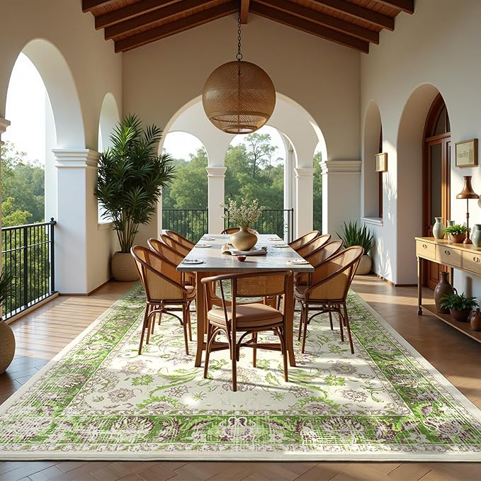 Machine Washable Low-Profile Area Rug with Non-Slip Backing – 6×9 & 8×10 - Image 71