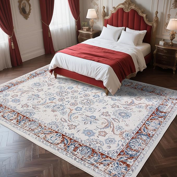 Machine Washable Low-Profile Area Rug with Non-Slip Backing – 6×9 & 8×10 - Image 77