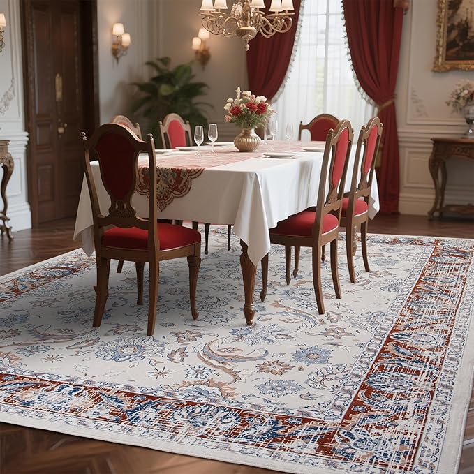 Machine Washable Low-Profile Area Rug with Non-Slip Backing – 6×9 & 8×10 - Image 78