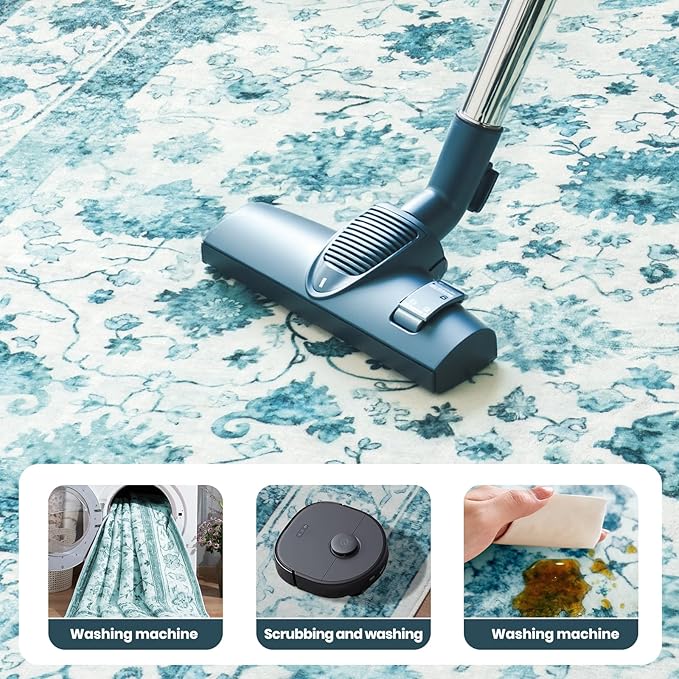 Machine Washable Low-Profile Area Rug with Non-Slip Backing – 6×9 & 8×10 - Image 81