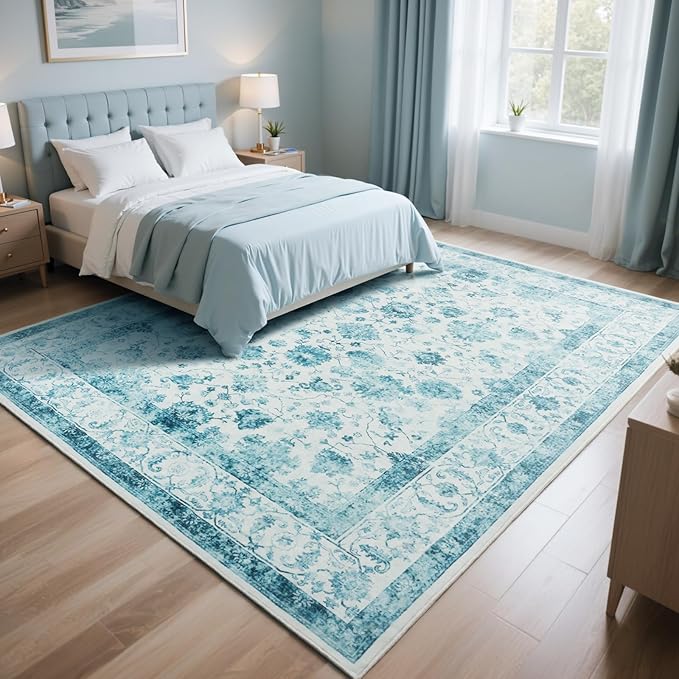 Machine Washable Low-Profile Area Rug with Non-Slip Backing – 6×9 & 8×10 - Image 83