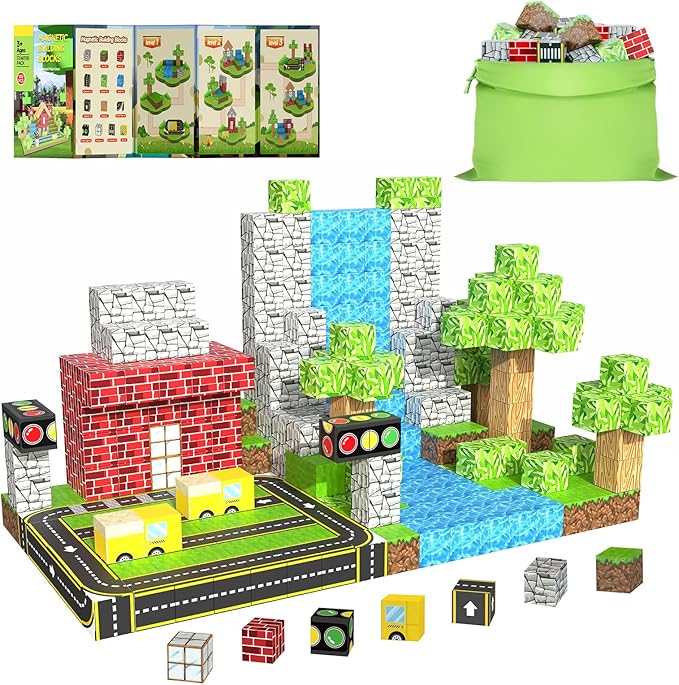 Magnetic Building Blocks Set STEM Toy for Kids