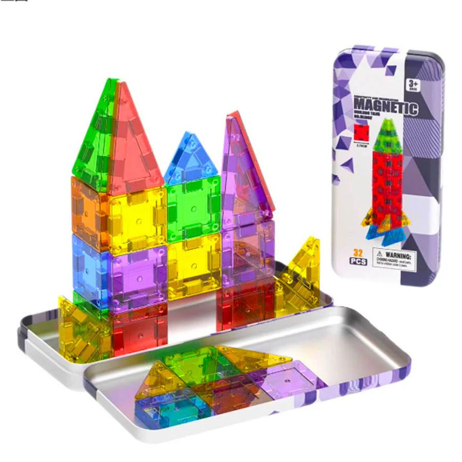 Magnetic Building Sheet Set 38 Pieces Drill Face Castle Construction Toy JY475109