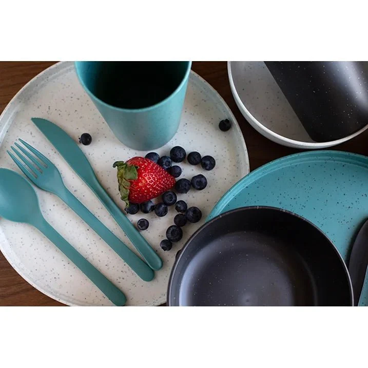 Mainstays 28-Piece Eco-Friendly Recycled Plastic Dinnerware Set – Service for 4 849434028484 - Image 11