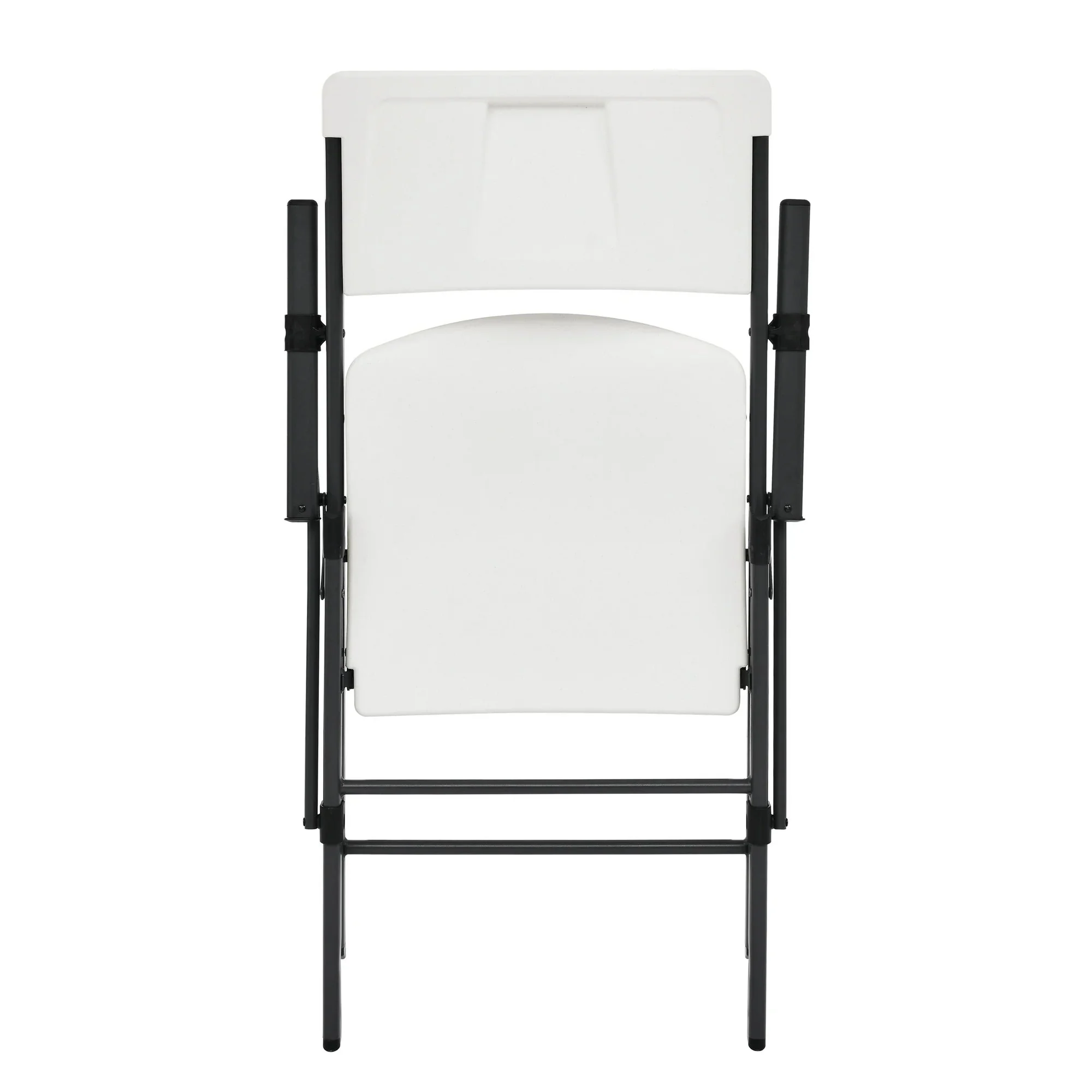 Mainstays White Commercial Plastic Folding Chair with Armrests, Indoor Outdoor, 2 Pack 190517215629 - Image 4