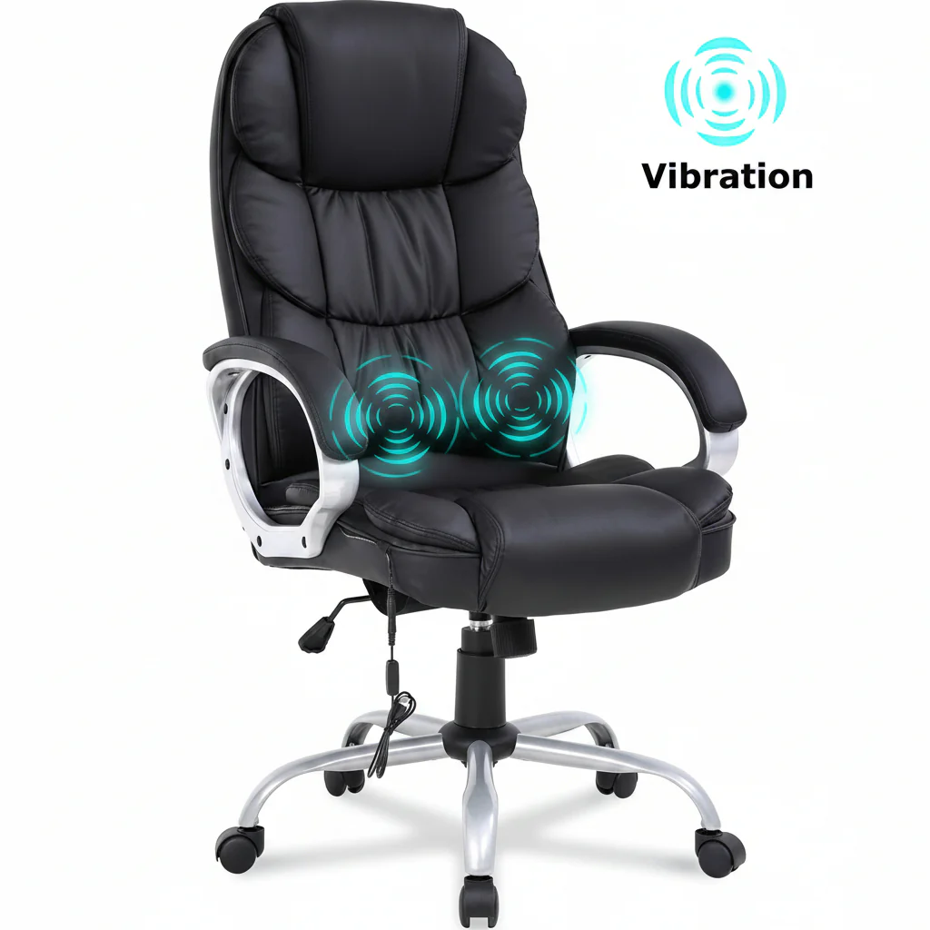 Massage Computer Leather Chair for Home & Office – Ergonomic Recliner with Remote & Lumbar Support | SKU: 512428