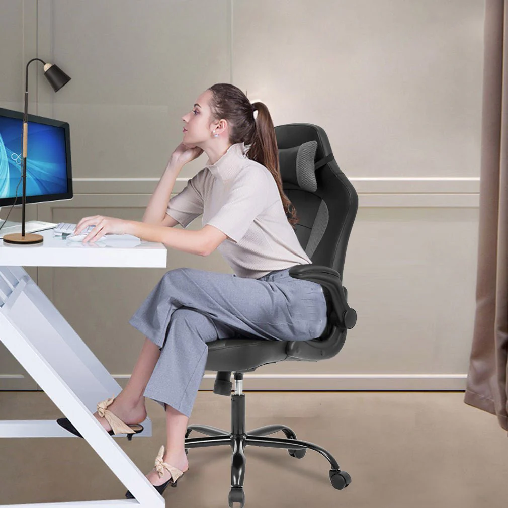 Massage Computer Leather Chair for Home & Office – Ergonomic Recliner with Remote & Lumbar Support | SKU: 512428 - Image 6