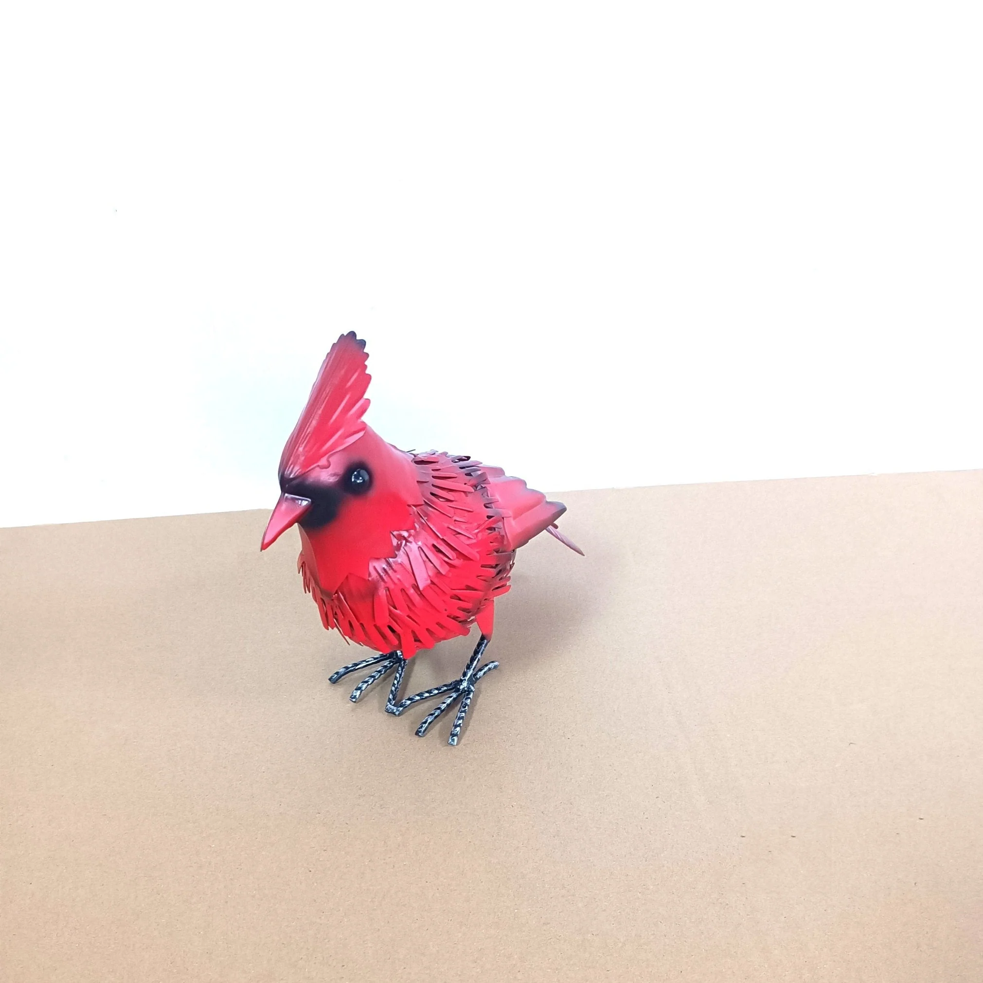 Metal Bird Garden Statues – Red Cardinal & Blue Jay Outdoor Yard Art Decor Figurines - Image 3