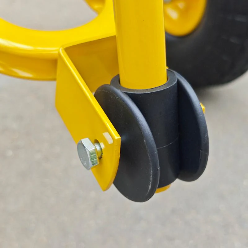 Metal Deck Wagon with Pneumatic 4-Wheel and 800 lb Load Capacity MDW4824 - Image 8