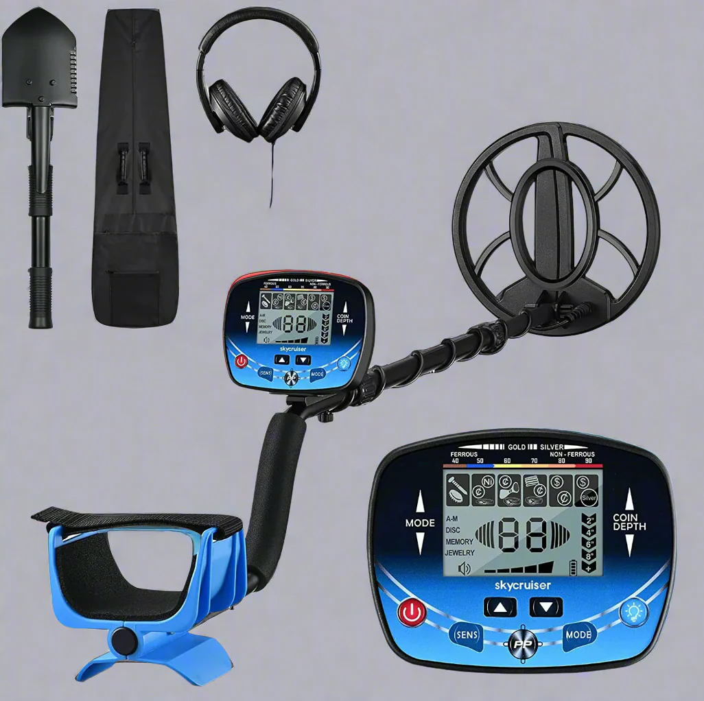 10" Metal Detector – 5 Detection Modes, Waterproof Coil & Included Headphones | Model TX910