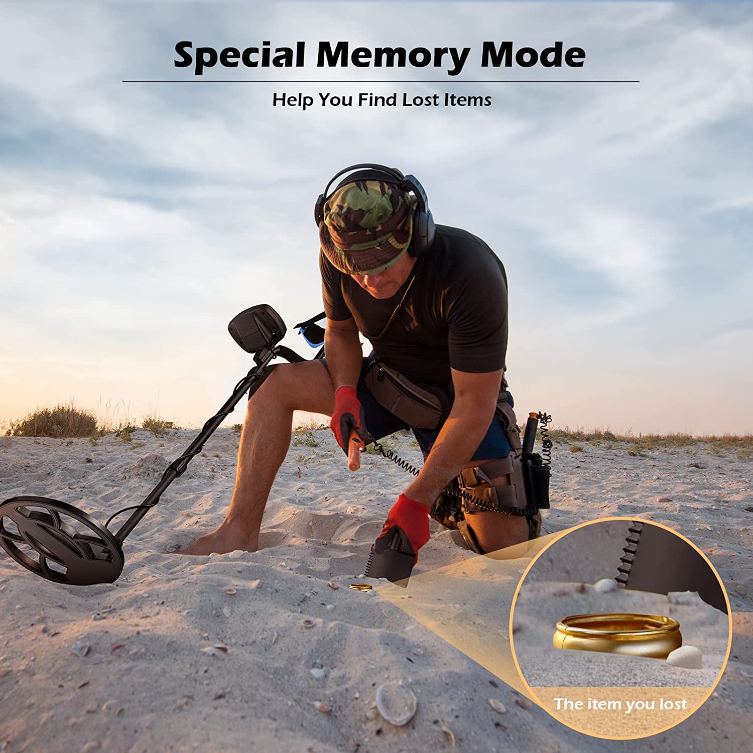 10" Metal Detector – 5 Detection Modes, Waterproof Coil & Included Headphones | Model TX910 - Image 7