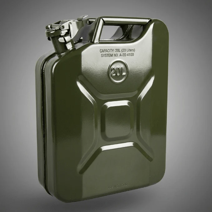 Metal Fuel Jerry Can – 5L, 10L, 20L Gas & Diesel | Military Green Heavy-Duty Storage - Image 3