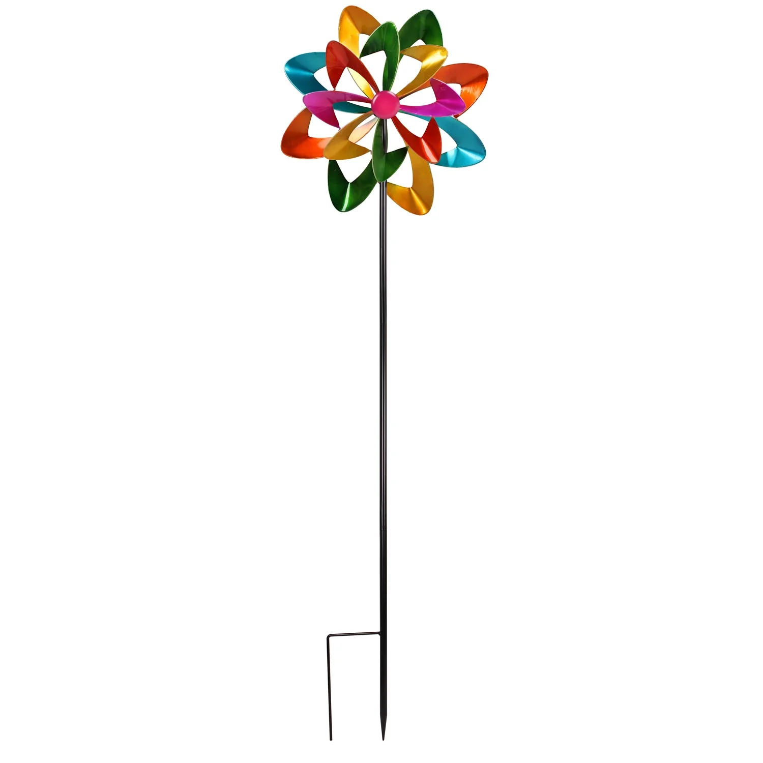 Metal Garden Wind Spinner Windmill – Kinetic Yard Art Ornament - Image 2