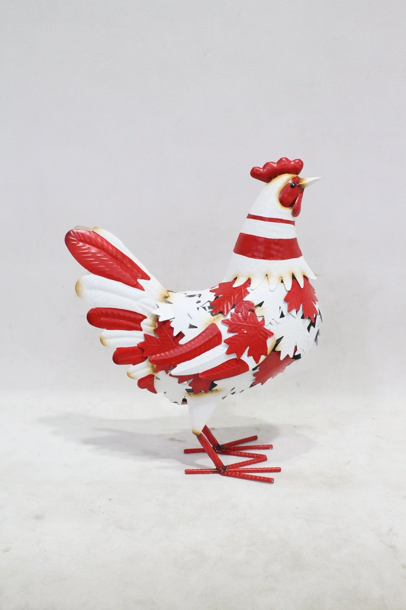 Metal Rooster & Goose Garden Decor – Hand-Painted Yard Sculptures - Image 7