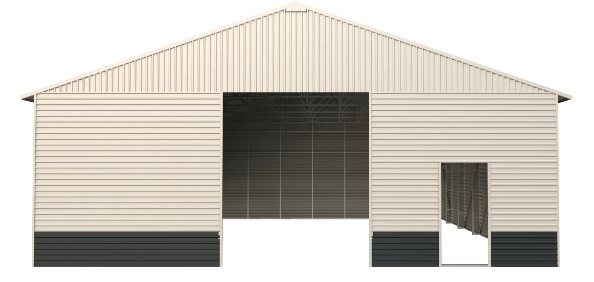 Metal Storage Building with Electric Roll-Up Door – 43x50, 43x66, 43x82 Sizes | Industrial Steel Garage - Image 2