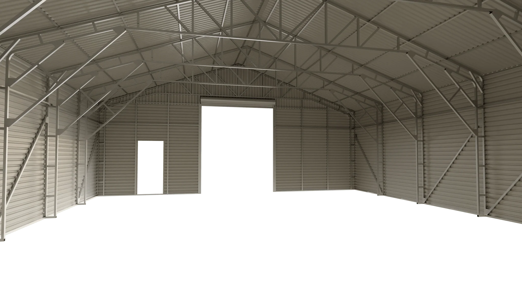 Metal Storage Building with Electric Roll-Up Door – 43x50, 43x66, 43x82 Sizes | Industrial Steel Garage - Image 5