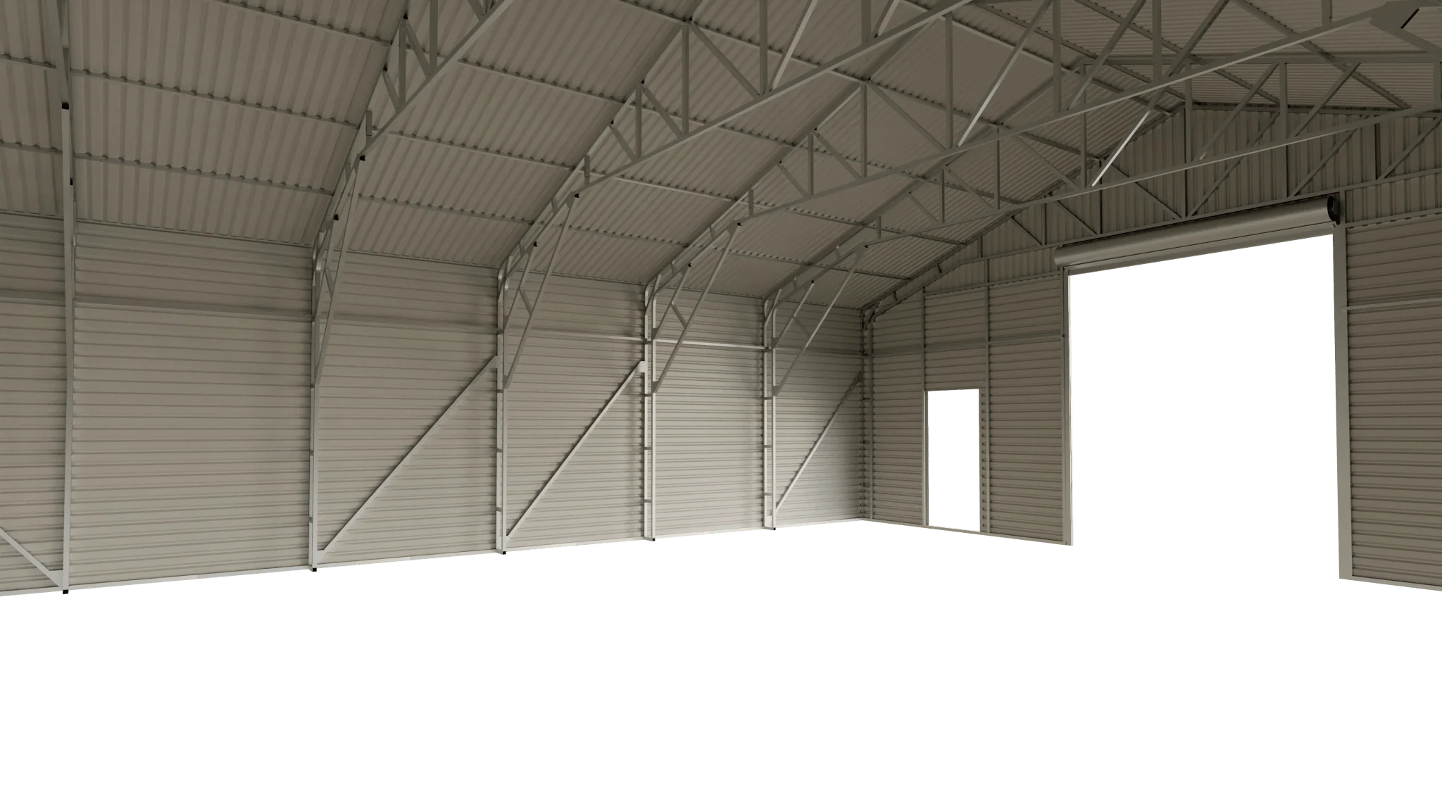 Metal Storage Building with Electric Roll-Up Door – 43x50, 43x66, 43x82 Sizes | Industrial Steel Garage - Image 6