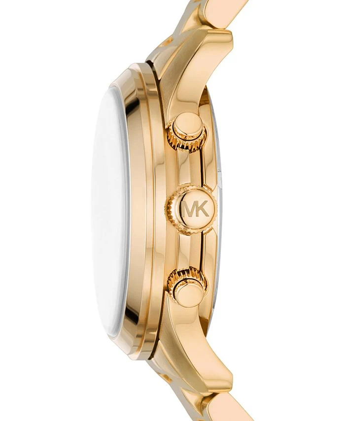 Michael Kors Women's Runway Quartz Chronograph Gold-Tone Stainless Steel Watch 38mm - Yellow - Image 2