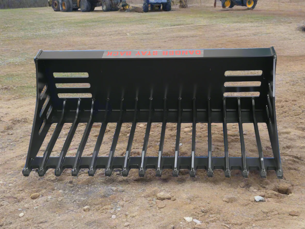 Mini Skid Steer Rock Bucket Attachment – Heavy-Duty Design – SKU 294311 - Image 3