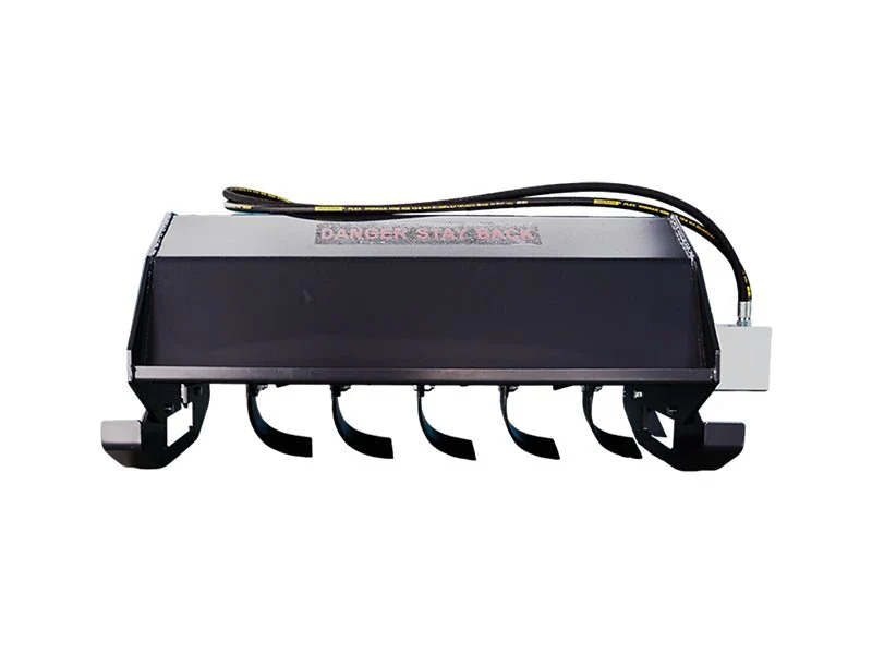 44" Mini Skid Steer Rotary Tiller – Heavy-Duty Hydraulic Cultivator 250429C - Image 4