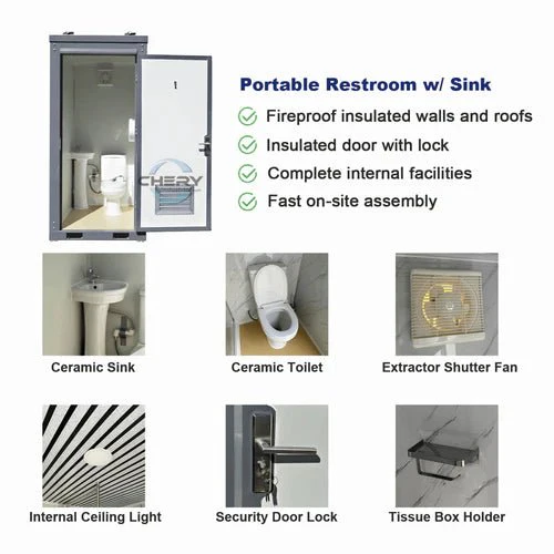 Mobile Toilet & Portable Shower Restroom Units Bathroom – Single, Double & Shower Models for Job Sites & Events - Image 7